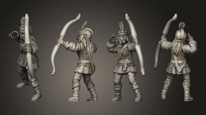Military figurines (Wood Elf  03, STKW_15070) 3D models for cnc