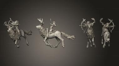 Military figurines Wood Elf  08 3d model