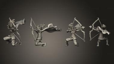Military figurines Wood Elves Scout Regiment 03 3d model