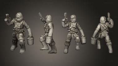 Military figurines Wookie Smuggler 3d model
