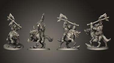 Military figurines Worg A 3d model