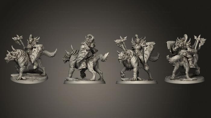 Military figurines (Worg C, STKW_15094) 3D models for cnc