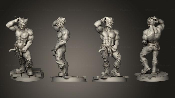 Military figurines (worgen b, STKW_15095) 3D models for cnc