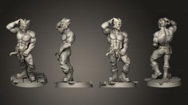 Military figurines worgen b 3d model
