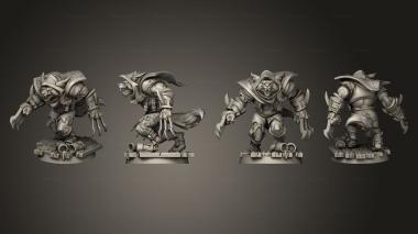 Military figurines worgen ranger b 3d model