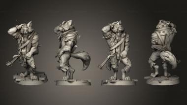 Military figurines worgen 3d model
