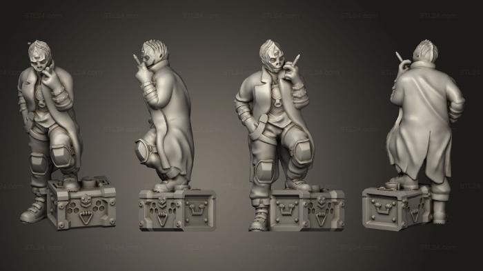 Military figurines (Worker 01, STKW_15103) 3D models for cnc