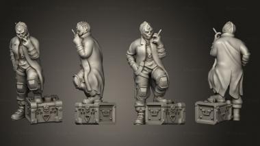 Military figurines Worker 01 3d model