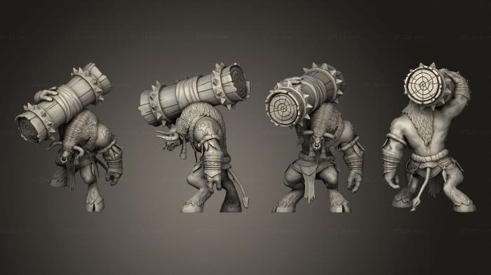 Military figurines (world o fwarcraft wow tauren, STKW_15107) 3D models for cnc