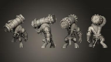Military figurines world o fwarcraft wow tauren 3d model