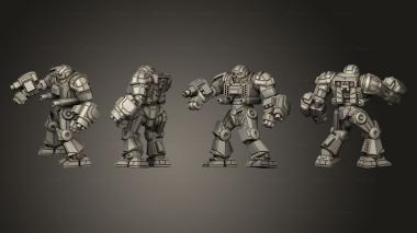 Military figurines worldbearer 01 3d model