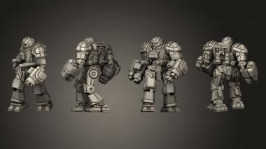 Military figurines worldbearer 02 3d model