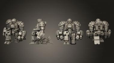 Military figurines worldbearer 03 3d model