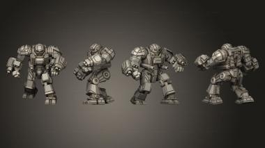 Military figurines worldbearer 04 3d model