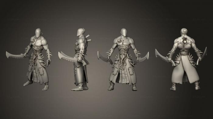 Military figurines (Wracked Warrior Mask 03, STKW_15116) 3D models for cnc
