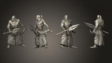 Military figurines Wracked Warrior Mask 06 3d model