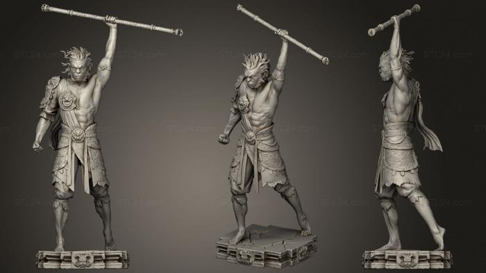 Military figurines (monkey king, STKW_1513) 3D models for cnc