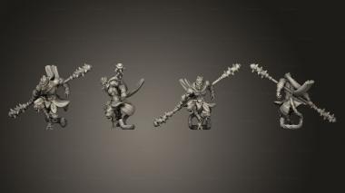 Military figurines Wukong Journey to the West Pose 2 3d model