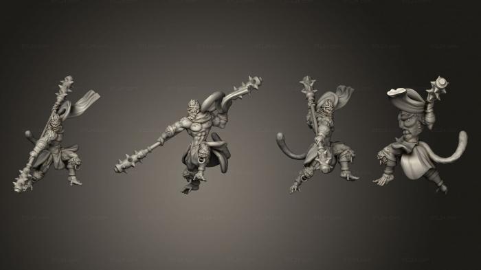 Military figurines (Wukong Journey to the West Pose 3, STKW_15131) 3D models for cnc