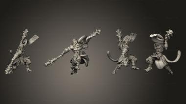 Military figurines Wukong Journey to the West Pose 3 3d model