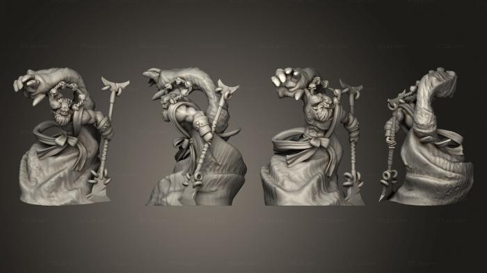 Military figurines (Wukong Journey to the West Sha Wujing Pose 2, STKW_15133) 3D models for cnc