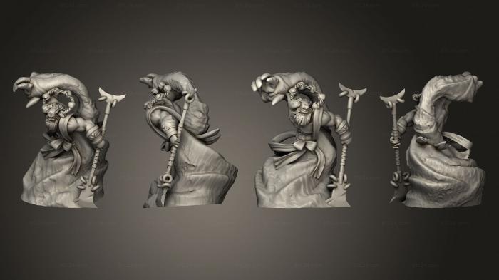 Military figurines (Wukong Journey to the West Sha Wujing Pose, STKW_15134) 3D models for cnc