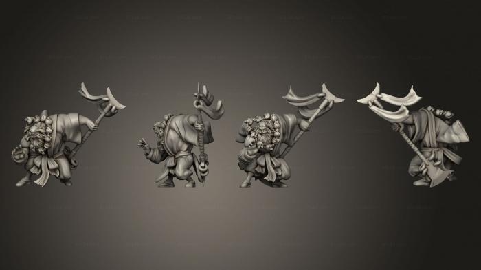Military figurines (Wukong Journey to the West Sha Wujing, STKW_15135) 3D models for cnc