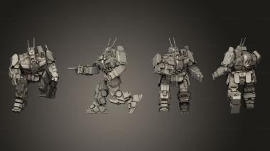 Military figurines WVR 6 R 3 3d model