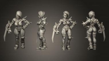 Military figurines XENDAYA CYBER ASSASSIN 2 3d model