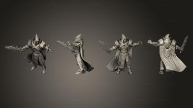 Military figurines Xenogos Pose 02 Hooded Sword 3d model