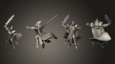 Military figurines Xenogos Pose 04 Hooded Sword 3d model