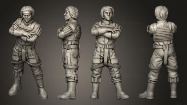 Military figurines Xeon wing idle pose 1 3d model