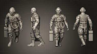Military figurines Xeon wing idle pose 2 3d model