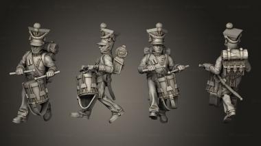 Military figurines XW Command Drummer 01 3d model