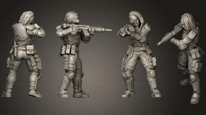 Military figurines (Mrs Smith 2, STKW_1522) 3D models for cnc