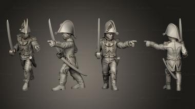 Military figurines XW Command Drummer 03 3d model