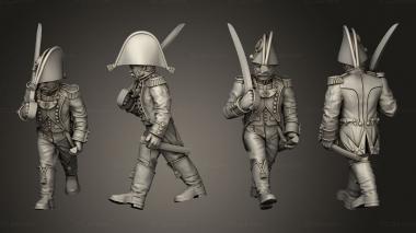 Military figurines XW Command Drummer 04 3d model