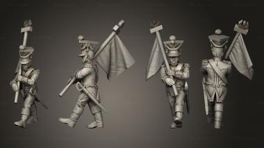 Military figurines XW Command Drummer 05 3d model