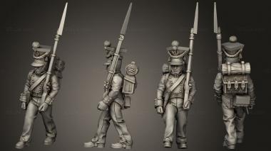 Military figurines XW Command Drummer 07 3d model