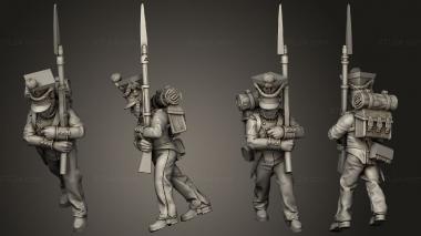 Military figurines XW Command Drummer 10 3d model
