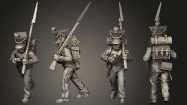 Military figurines XW Command Drummer 11 3d model
