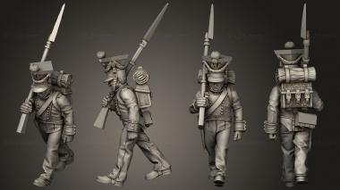 Military figurines XW Command Drummer 12 3d model