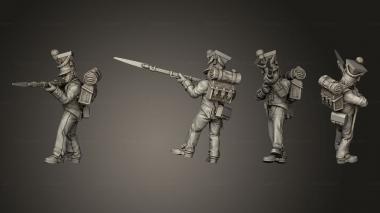 Military figurines XW Command Drummer 13 3d model