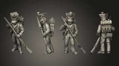 Military figurines XW Command Drummer 16 3d model