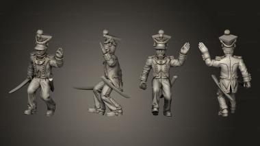 Military figurines XW Command Drummer 17 3d model