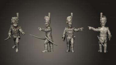 Military figurines XW Command Drummer 21 3d model