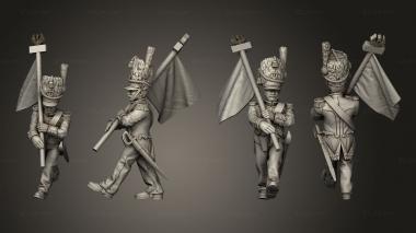 Military figurines XW Command Drummer 23 3d model