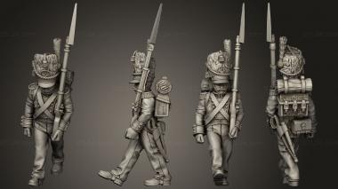 Military figurines XW Command Drummer 25 3d model
