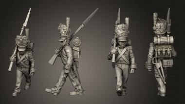 Military figurines XW Command Drummer 30 3d model