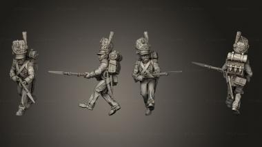 Military figurines XW Command Drummer 32 3d model